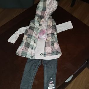 3 piece 12mo girl outfit